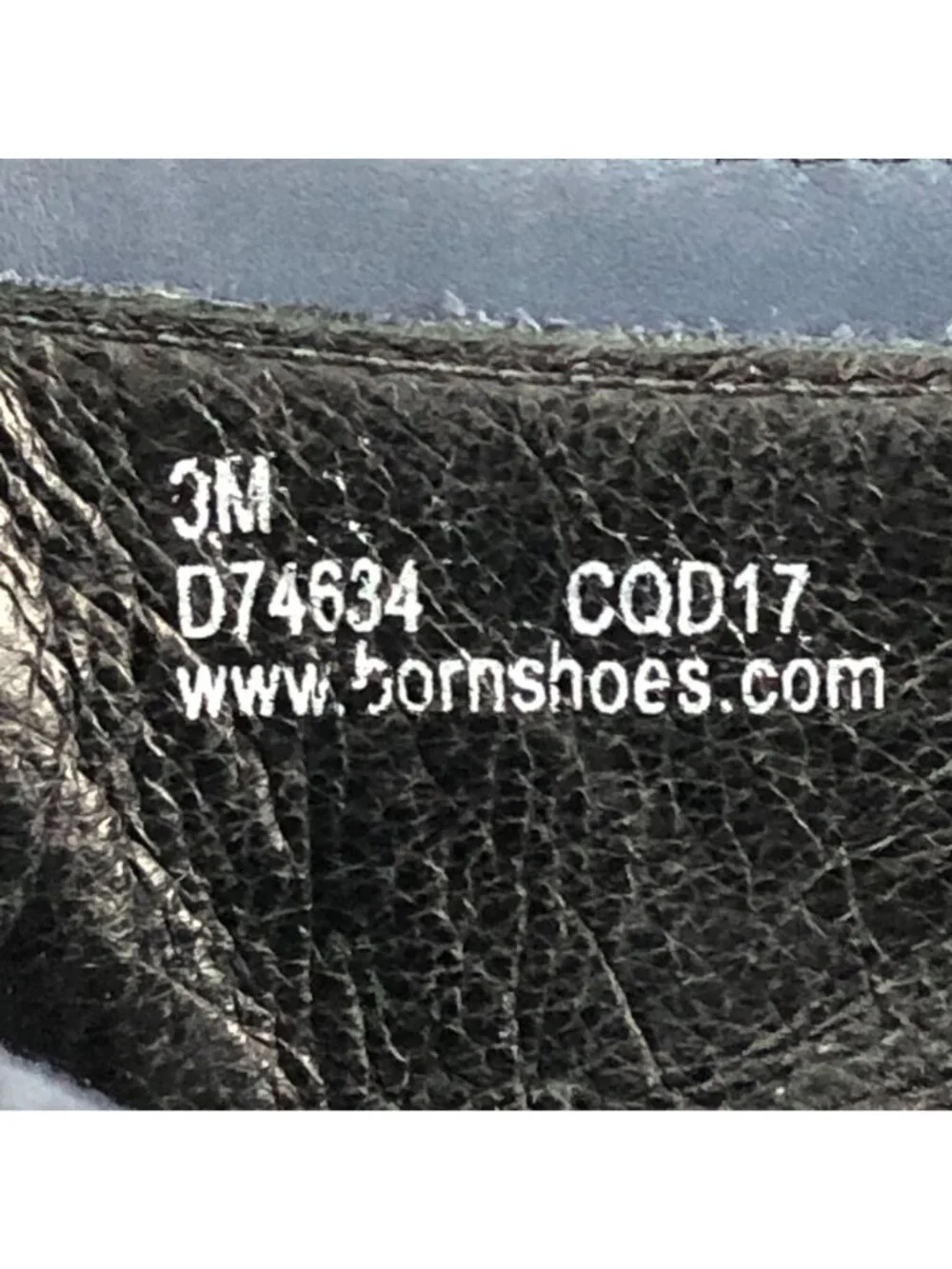 Born Women's Size 9M Sebra Denim Blue Leather Round Toe Slip On Flats Shoes